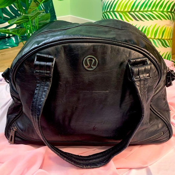 leather lululemon bag
